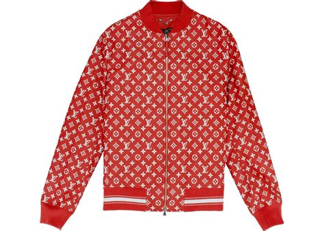 red supreme lv jacket|louis vuitton supreme winter jacket.